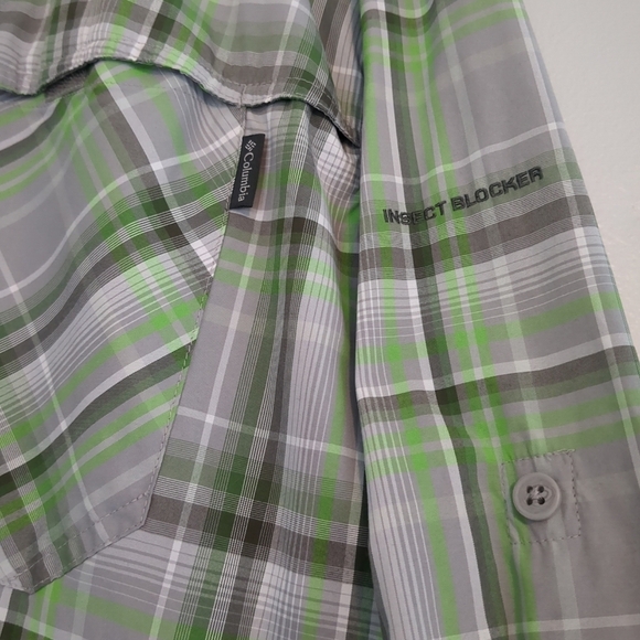 NWOT Columbia Shirt Mens 2XL Insect Blocker Technology Plaid Gorpcore Outdoor - Picture 3 of 12